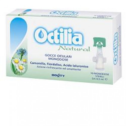 OCTILIA NATURAL GOCCE OCCHI IRRITATI E ARROSSATI 10 FLACONCINI MONODOSE 0,5 ML