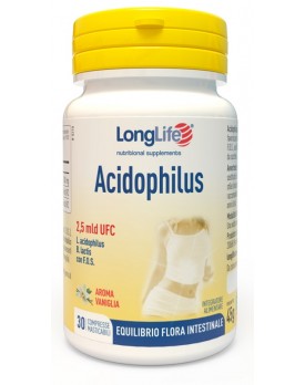 LONGLIFE ACIDOPHILUS 30 COMPRESSE MASTICABILI