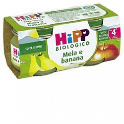 HIPP BIO OMOGENEIZZATO MELA BANANA 100% 2X80 G