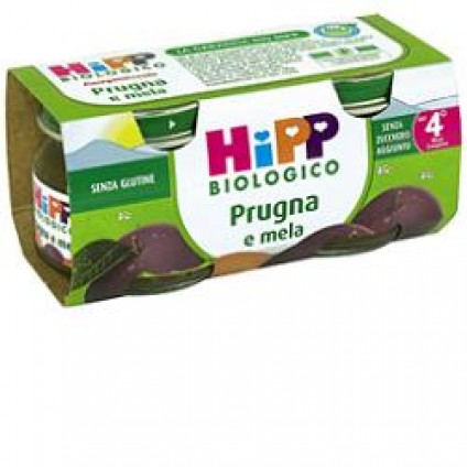 HIPP BIO OMOGENEIZZATO PRUGNA MELA 100% 2X80 G