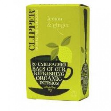 CLIPPER AROMATIC ORGANIC LEMON / GINGER INFUSION