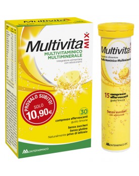 MULTIVITAMIX EFFERVESCENTE SENZA ZUCCHERO E SENZA GLUTINE 30CPR*