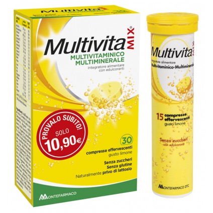 MULTIVITAMIX EFFERVESCENTE SENZA ZUCCHERO E SENZA GLUTINE 30CPR*