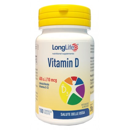 LONGLIFE VIT D3 400UI 100CPR