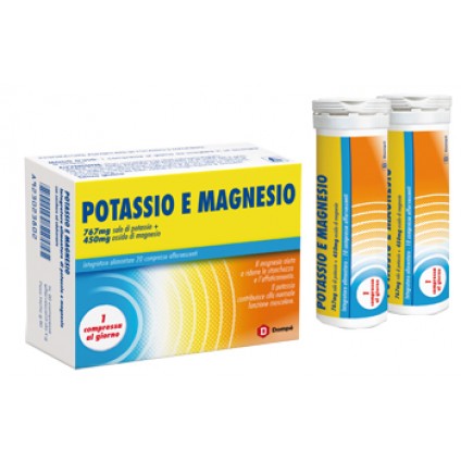 DOMPE' POTASSIO E MAGNESIO 2 TUBI DA 10 COMPRESSE