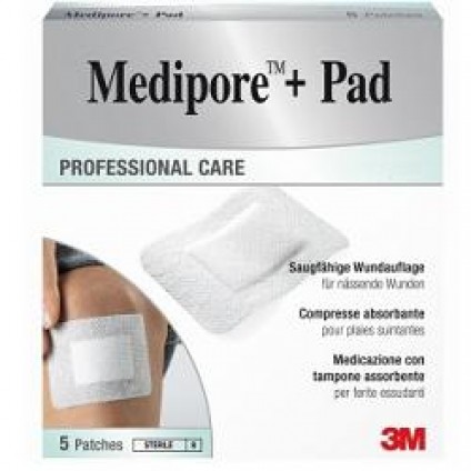MEDIPORE+PAD Med.10x10cm 5pz