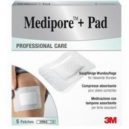 MEDIPORE+PAD Med. 5x 7cm 5pz