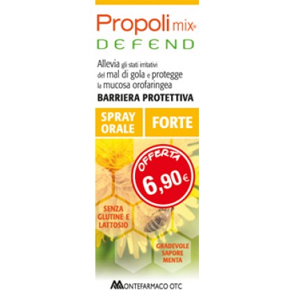 PROPOLI MIX DEFEND SPRAY ORALE FORTE 30 ML SAPORE MENTA