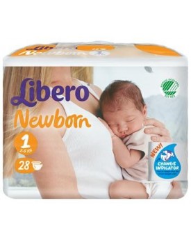 LIBERO New Born 1  2-5Kg 28pz