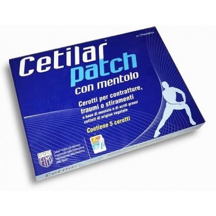 CEROTTO MONOUSO CETILAR PATCH CON MENTOLO 5 PEZZI