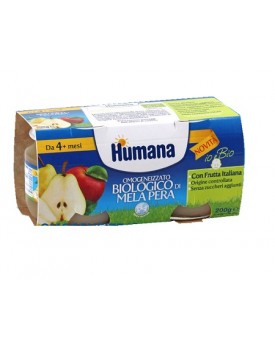 OMO HUMANA Mela-Pera 2x100g