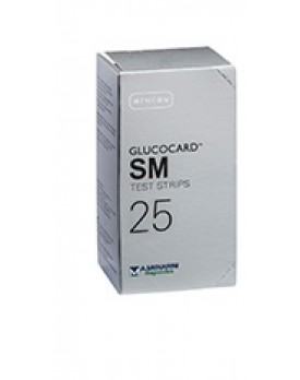 GLUCOCARD SM TEST STRIPS 25PZ