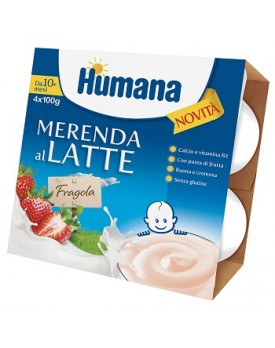 HUMANA Mer.Latte Fragola4x100g