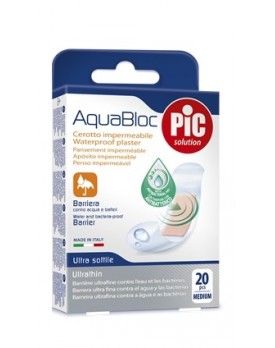 CEROTTO PIC AQUABLOC 19X72MM ANTIBATTERICO 20 PEZZI