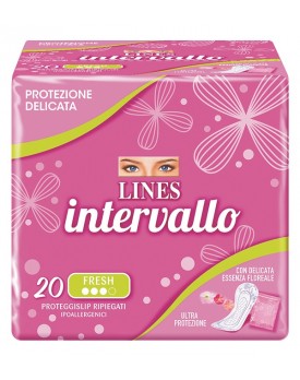 PROTEGGISLIP LINES INTERVALLO FRESH RIPIEGATO 20 PEZZI