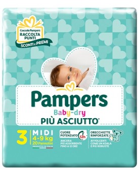 PAMPERS BD DOWNCOUNT MIDI 20PZ