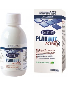 PLAK OUT ACTIVE CLOREXIDINA 0,20% COLLUTORIO 200 ML