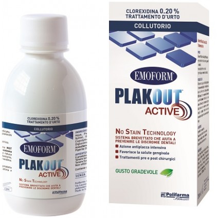 PLAK OUT ACTIVE CLOREXIDINA 0,20% COLLUTORIO 200 ML