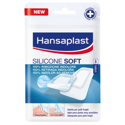 HANSAPLAST CEROTTO SILICONE SOFT 8 PEZZI