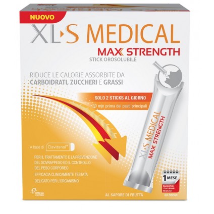 XLS MEDICAL MAX STRENGTH 60 STICK OROSOLUBILI