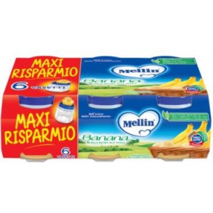 MELLIN OMOGENEIZZATO BANANA 6 X 100 G