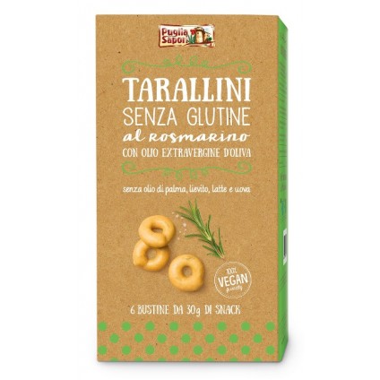 PUGLIA SAP.Tarallini Rosm.180g