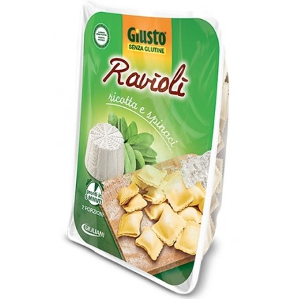 GIUSTO SENZA GLUTINE RAVIOLI RICOTTA E SPINACI 250 G