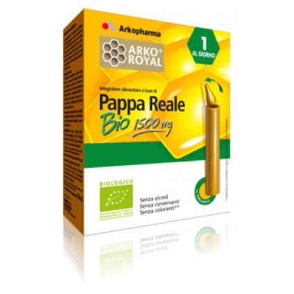 ARKOROYAL PAPPA REALE BIO 1500 MG 10 FLACONCINI UNICA DOSE 15 ML