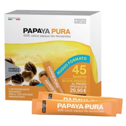 PAPAYA PURA 45 BUSTINE DA 3 G INTEGRATORE ALIMENTARE OROSOLUBILE