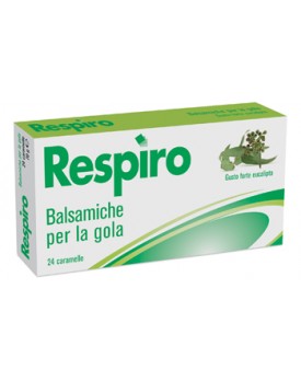 CARAMELLE BALSAMICHE PER LA GOLA RESPIRO GUSTO FORTE EUCALIPTO 24 PEZZI