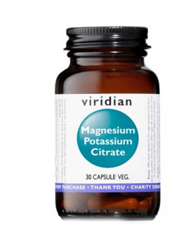 VIRIDIAN MG+K Citrate 30 Cps