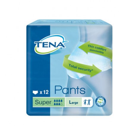 PANNOLONE PULL UP TENA PANTS SUPER TAGLIA LARGE 12 PEZZI