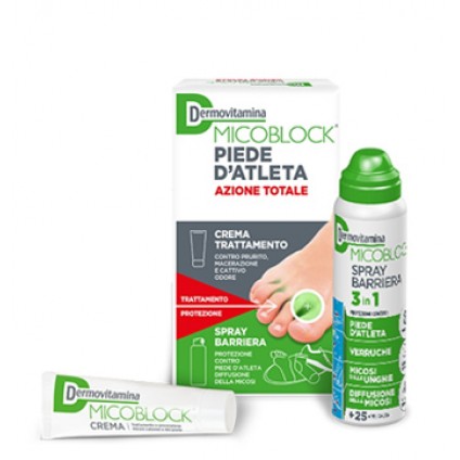 DERMOVITAMINA MICOBLOCK PIEDE D'ATLETA CREMA 30 ML + SPRAY BARRIERA 3 IN 1 100 ML