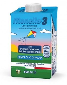 MONELLO 3 FORMULA PER LA CRESCITA A BASE DI LATTE PER BAMBINI DA 1 A 3 ANNI LIQUIDO 500 ML