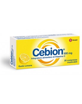 CEBION MASTICABILE LIMONE VITAMINA C 500 MG 20 COMPRESSE