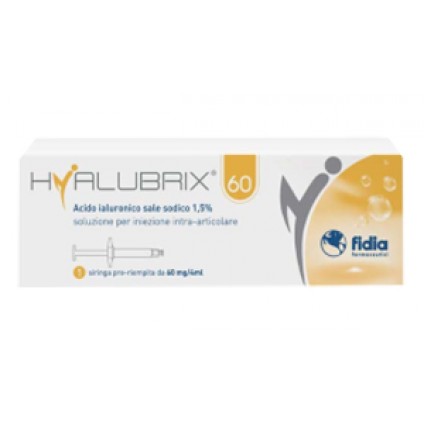 SIRINGA INTRA-ARTICOLARE HYALUBRIX 60 ACIDO IALURONICO 1,5%60 MG 4 ML