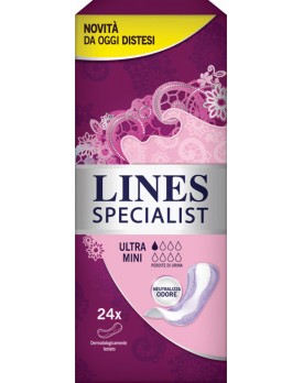 PANNOLONE SAGOMATO LINES SPECIALIST ULTRAMINI 24 PEZZI FARMA