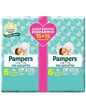 PAMPERS BABY DRY DUO DWCT XL 30 PEZZI