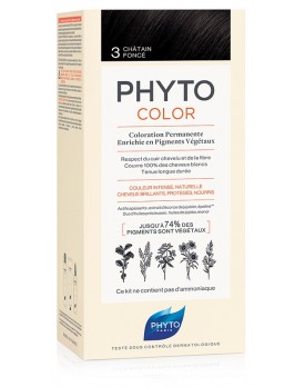 PHYTOCOLOR 3 CASTANO SCURO 1 LATTE + 1 CREMA + 1 MASCHERA +1 PAIO DI GUANTI