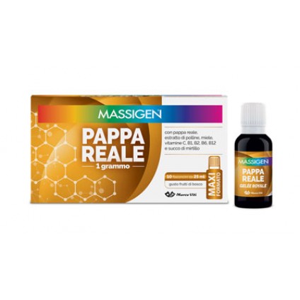 MASSIGEN PAPPA REALE 10 FLACONI DA 25 ML