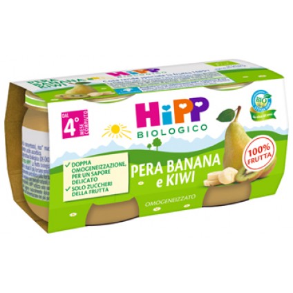 OMO HIPP Bio Kiwi/Ba/Pera2X80g