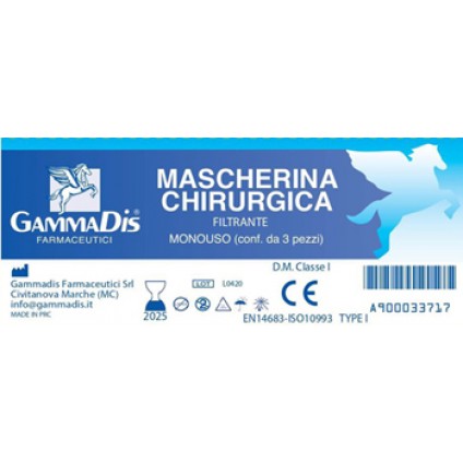 MASCHERINA CHIRURGICA 3 PEZZI