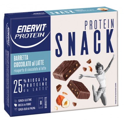 ENERVIT PROTEIN SNACK CIOCCOLATO LATTE 8 BARRETTE 27 G