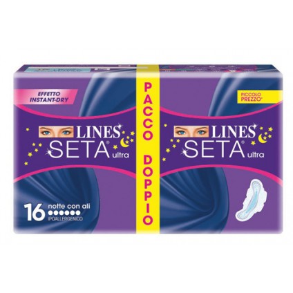 LINES SETA Ultra Notte 16pz