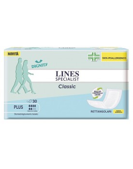 PANNOLONE LINES SPECIALIST CLASSIC RETTANGOLARE SENZA BARRIERA CONTROL 30 PEZZI