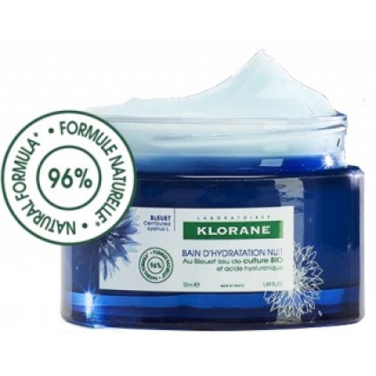 KLORANE CREMA IDRATANTE NOTTE FIORDALISO ACIDO IALURONICO 50 ML