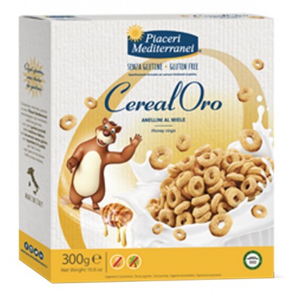 PIACERI MEDITERRANEI CEREALORO ANELLINI MIELE 300 G