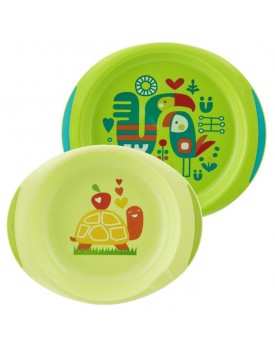 CH Set Piatti Azz/Verde 12m+