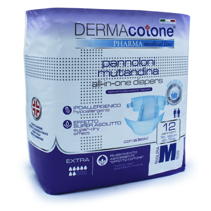 DERMACOTONE Pann.Mut.M 12pz