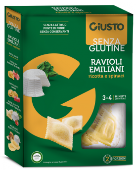 GIUSTO S/G Ravioli Ric/Spin.